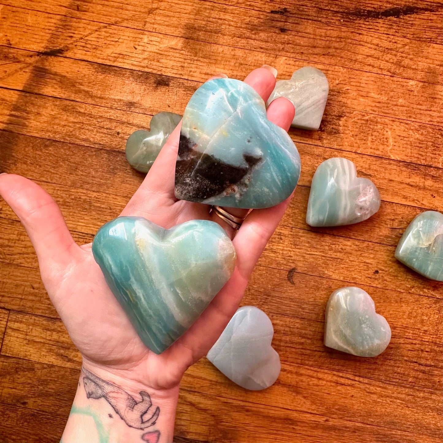 Caribbean Calcite Heart