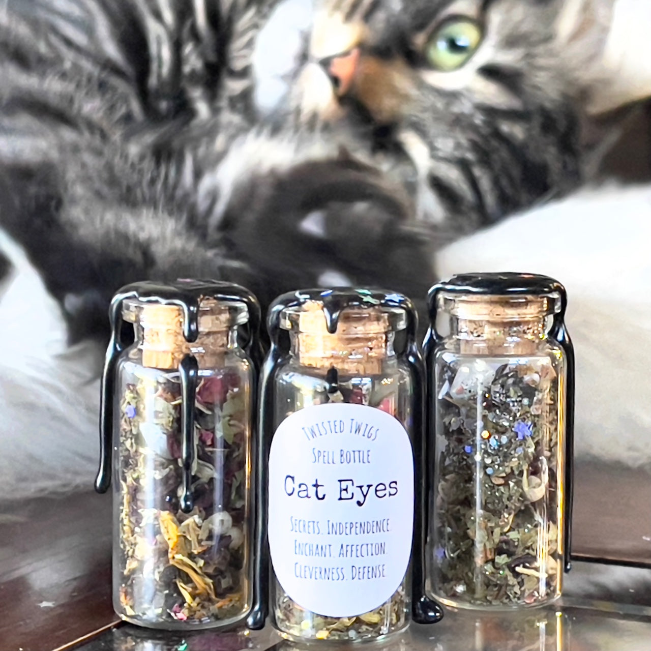 Cat Eyes Spell Bottle