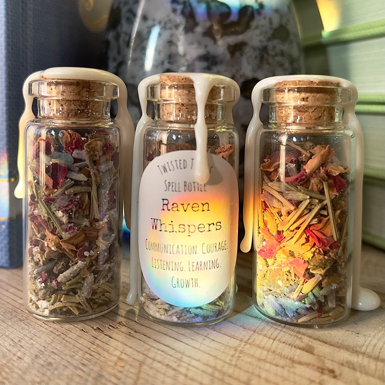 Raven Whisper Spell Bottle