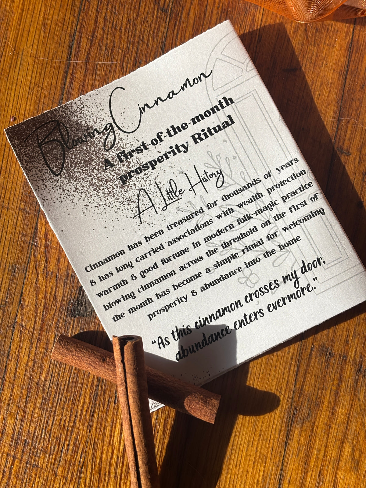 Blowing Cinnamon | Jar + Card |