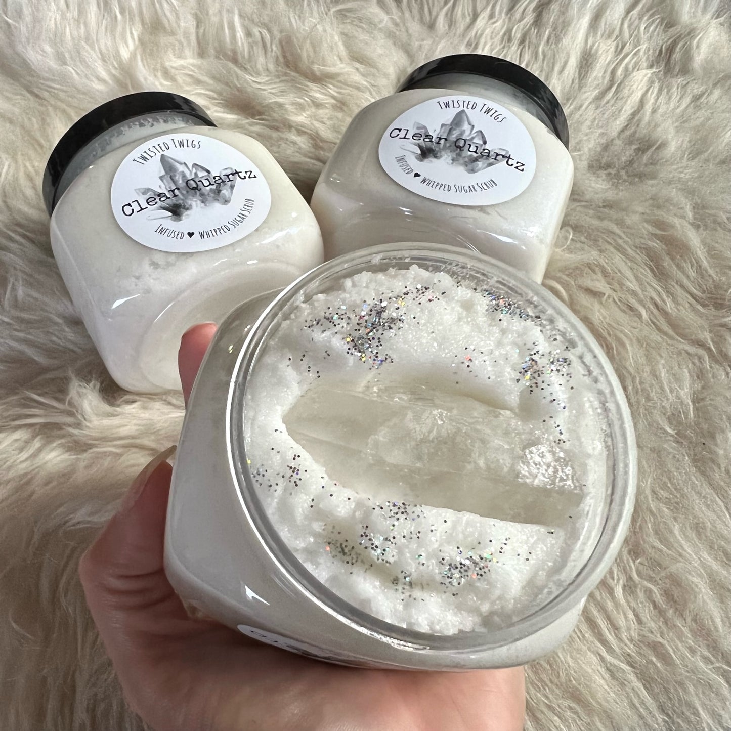 Clear Quartz | Infused Whipped Sugar Scrub