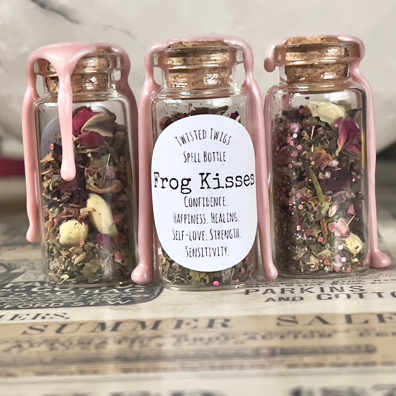 Frog Kisses Spell Bottle